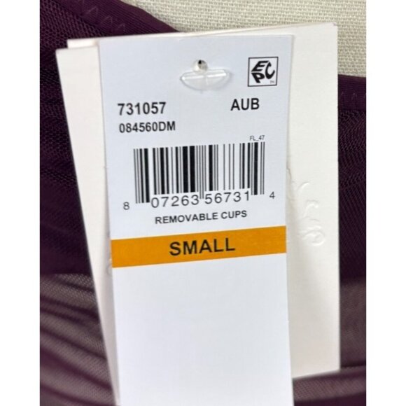 BECCA Women's Standard Muse One Piece Swimsuit High Neck Mesh Burgundy Small NWT - Picture 6 of 8